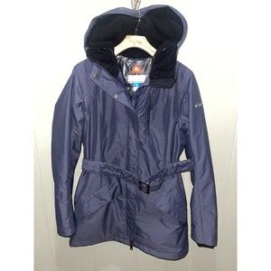 Columbia Omni Heat Blue Reflective Winter Outdoor Coat Parka Jacket Women Sz S